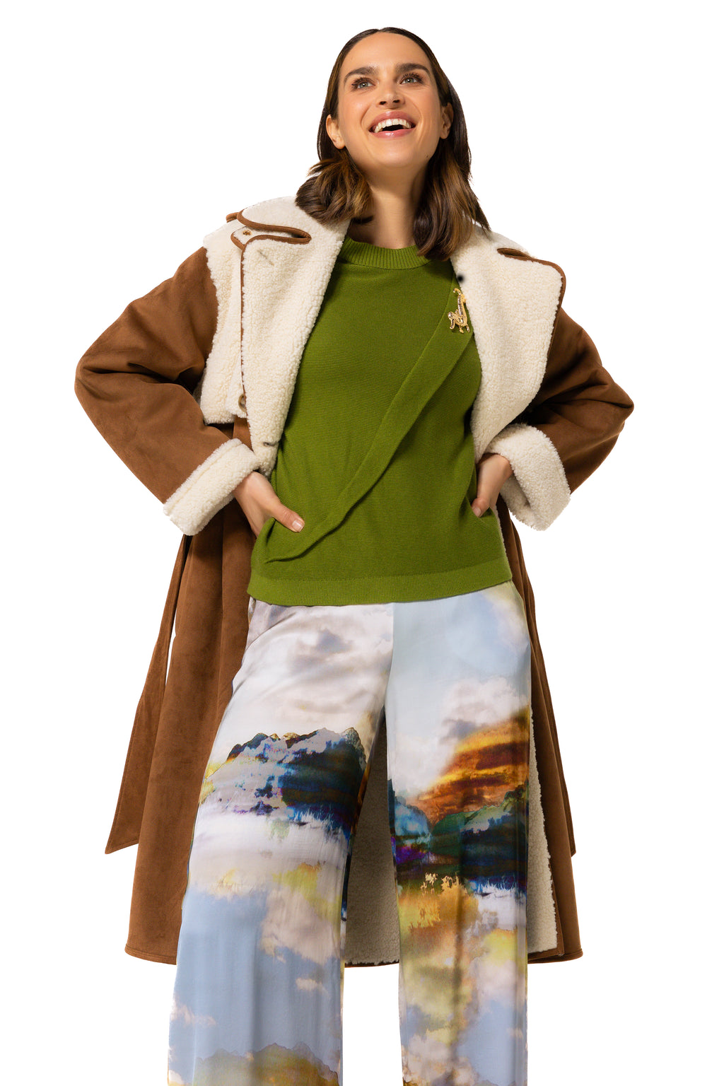 Pulls groen Caroline Biss