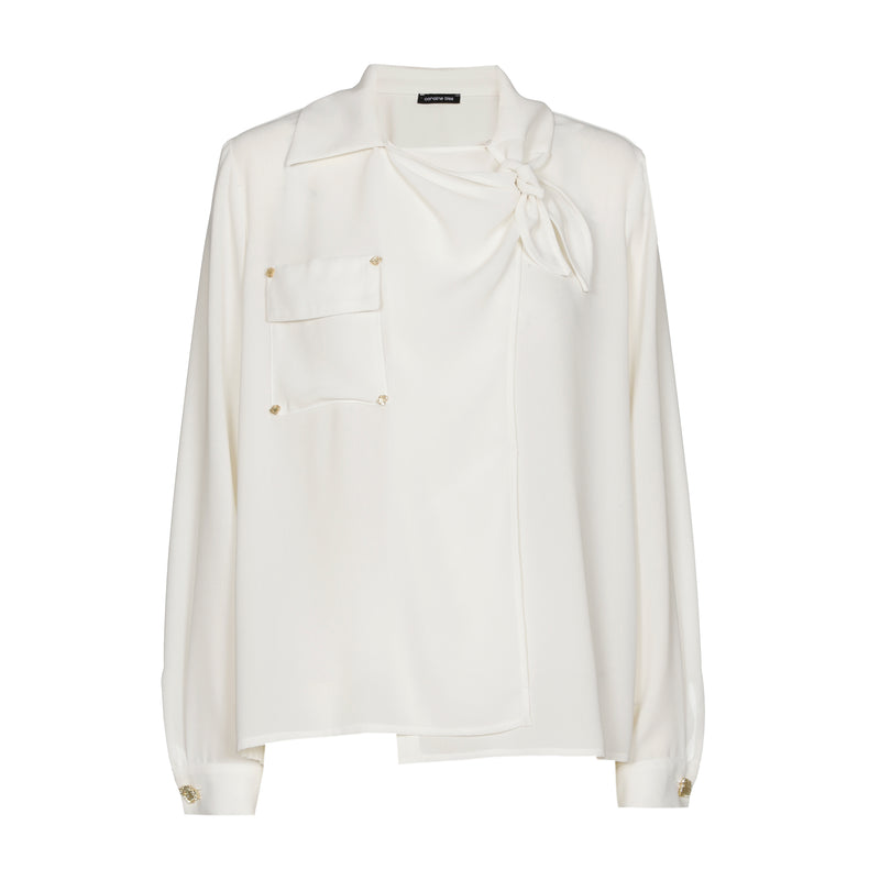 Blouses lange mouw beige Caroline Biss