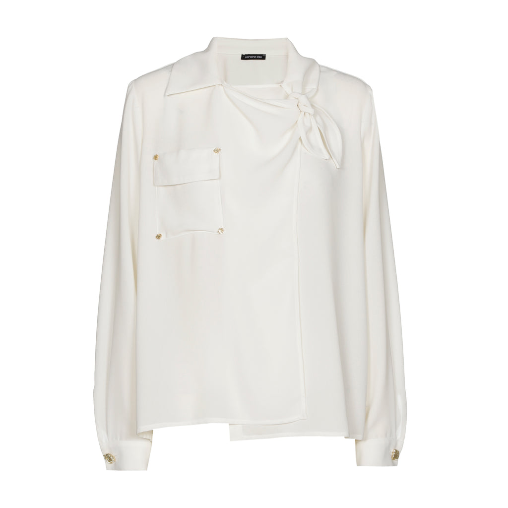 Blouses lange mouw beige Caroline Biss