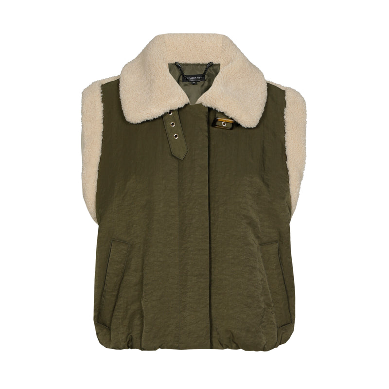 Bodywarmers groen Caroline Biss