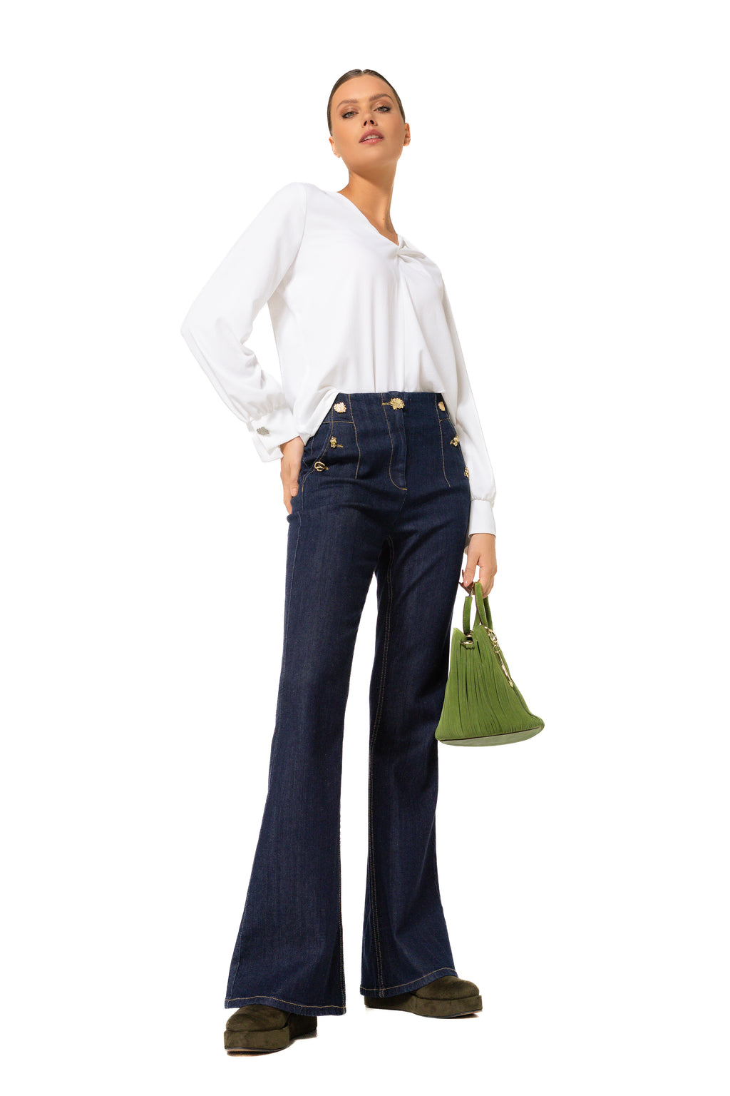 Blouses lange mouw wit Caroline Biss