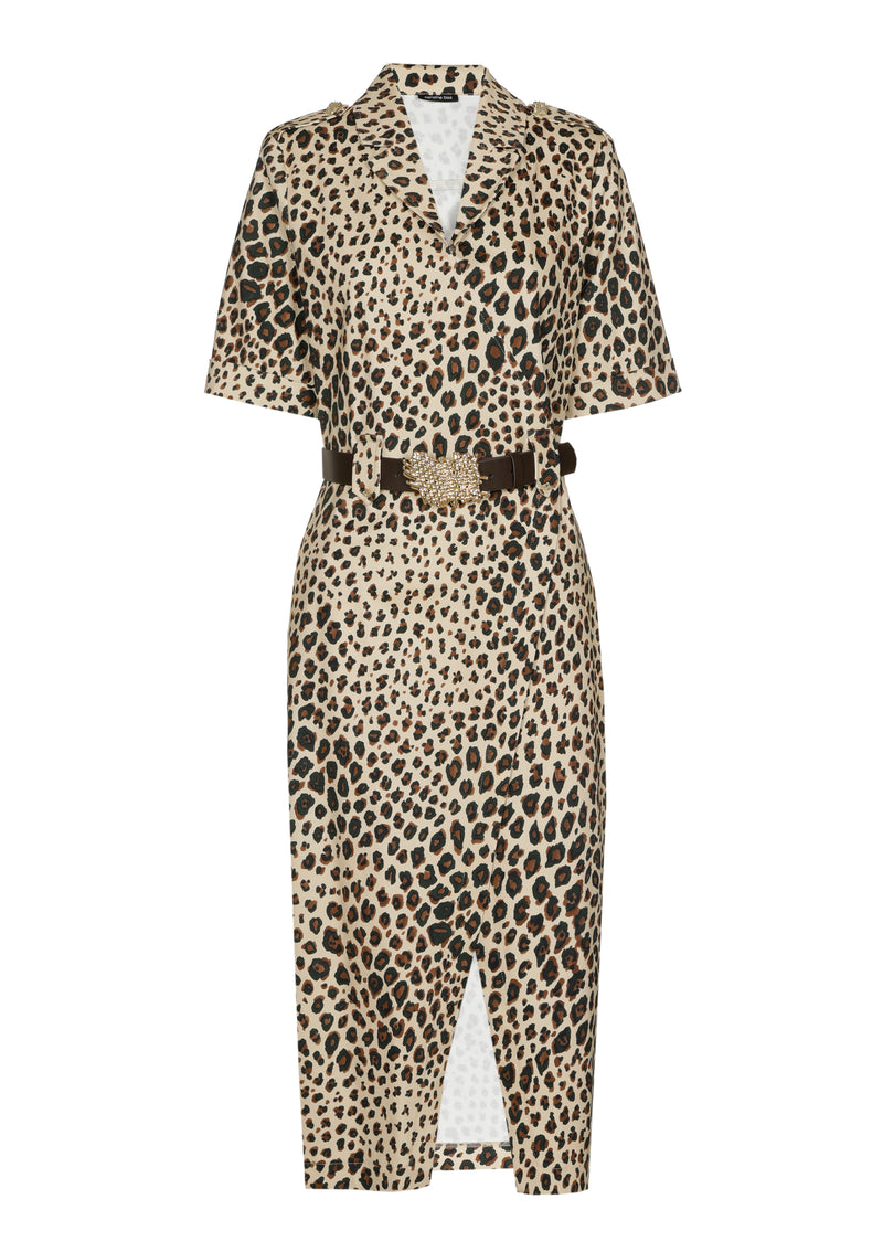 Jurken lange mouw multicolor Caroline Biss