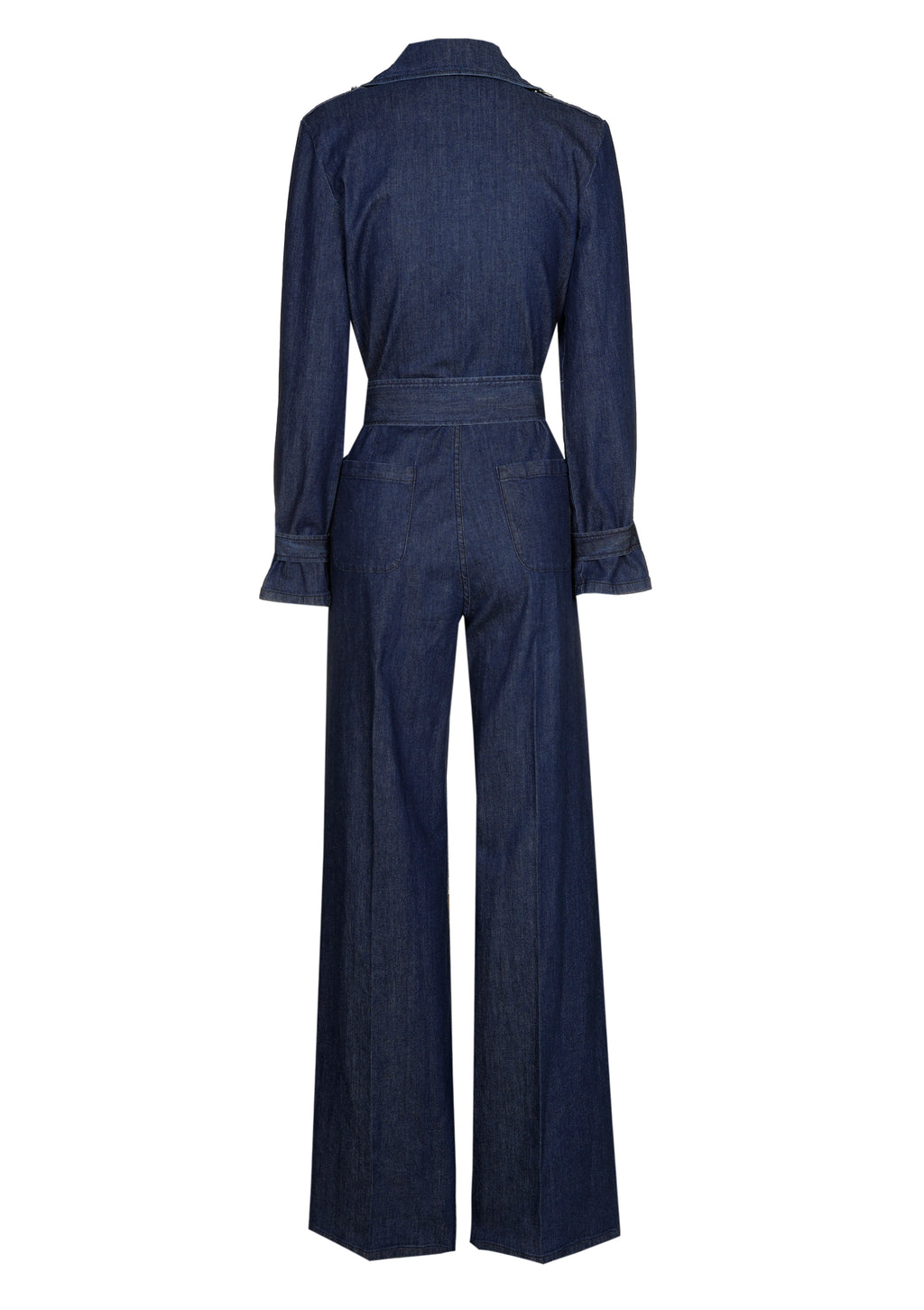 Jumpsuits lange mouw blauw Caroline Biss
