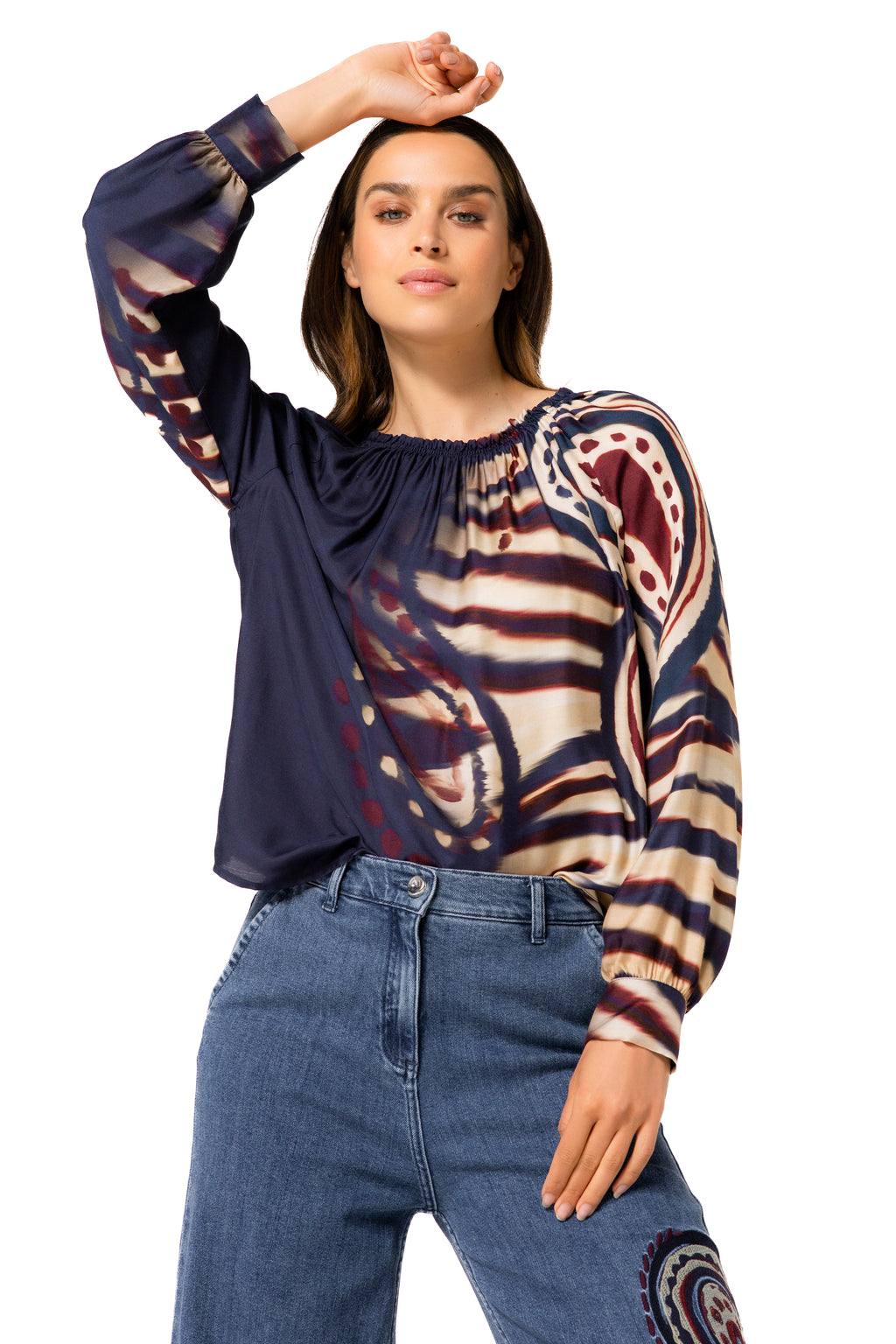 Blouses lange mouw multicolor Caroline Biss