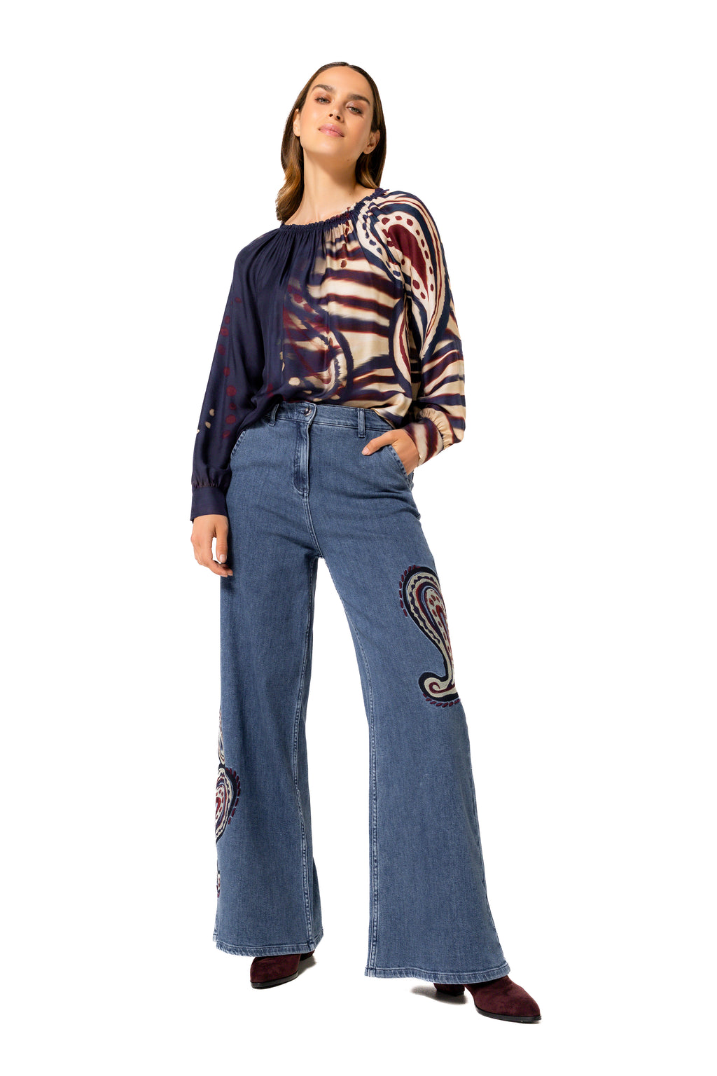 Blouses lange mouw multicolor Caroline Biss
