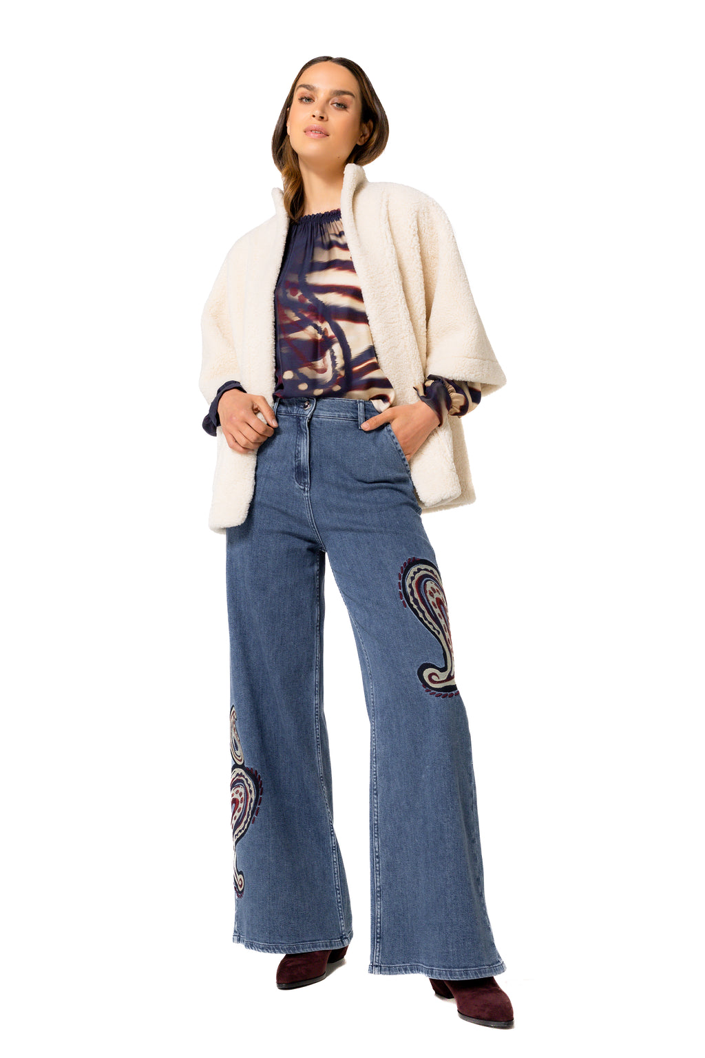 Blouses lange mouw multicolor Caroline Biss