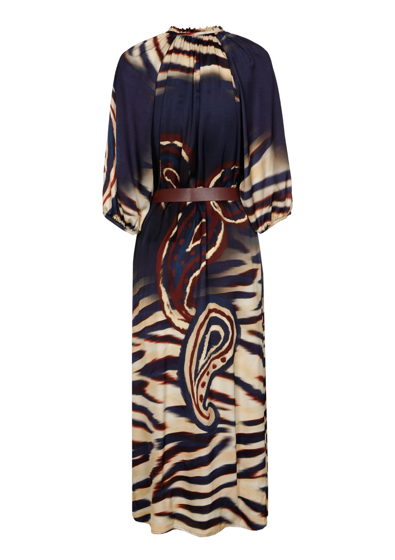 Jurken lange mouw multicolor Caroline Biss