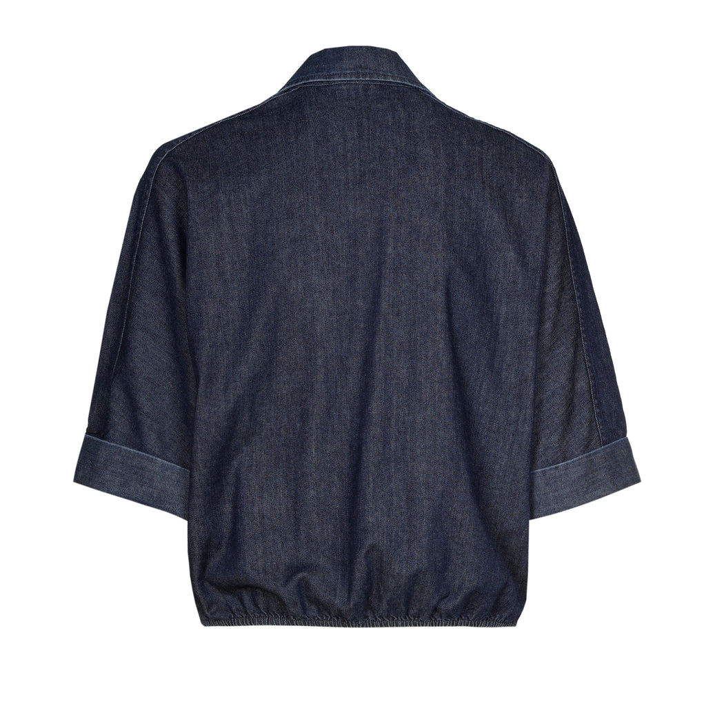 Blouses lange mouw blauw Caroline Biss