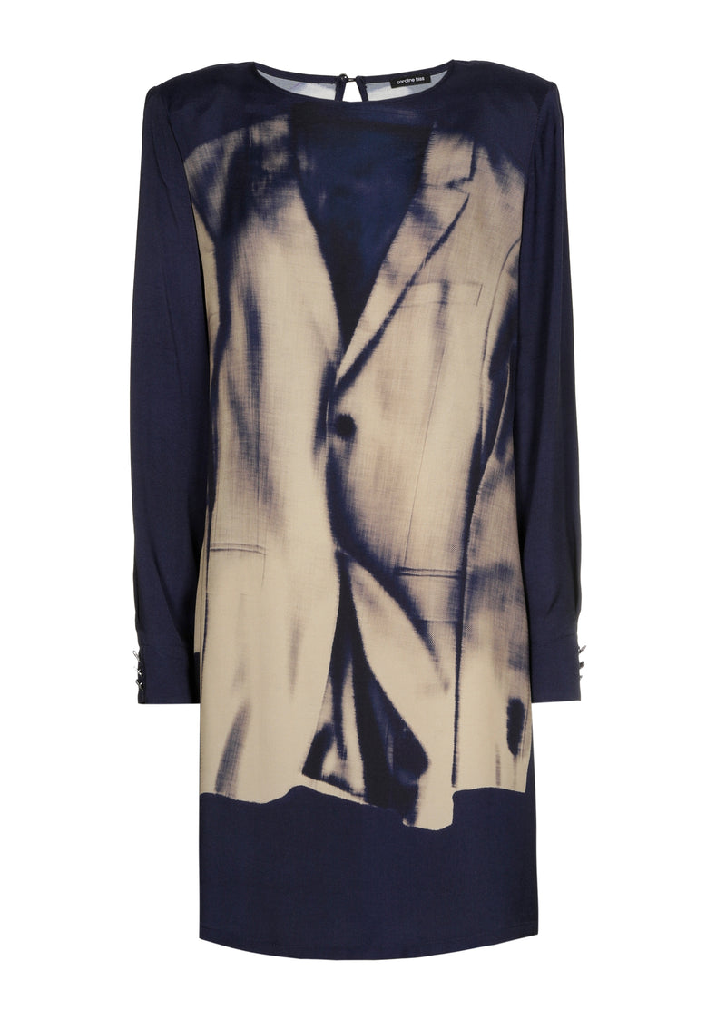 Jurken lange mouw multicolor Caroline Biss