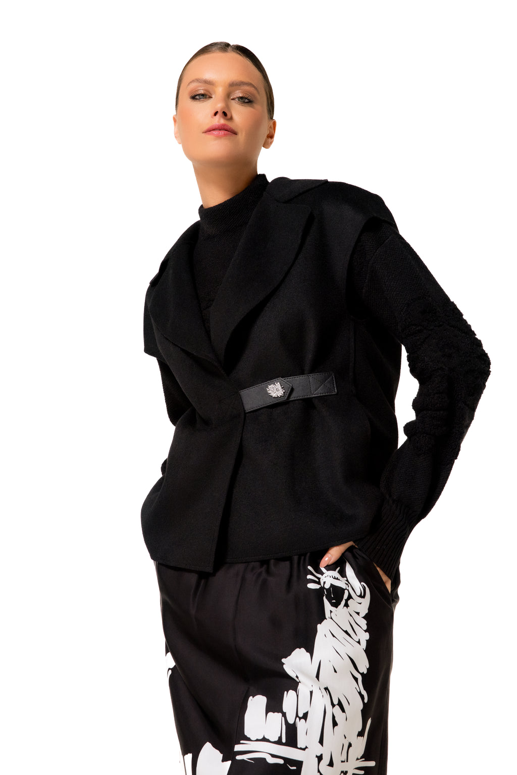 Bodywarmers zwart Caroline Biss