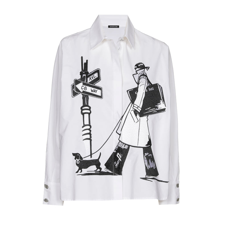 Blouses lange mouw multicolor Caroline Biss