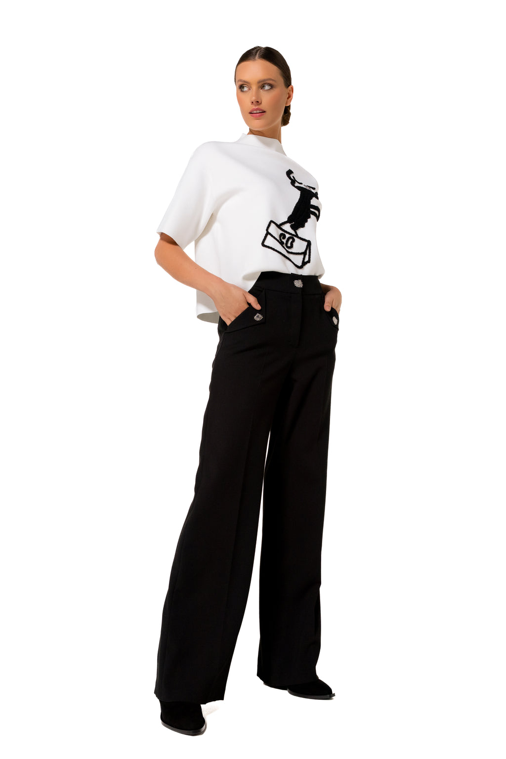 Broeken zwart Caroline Biss