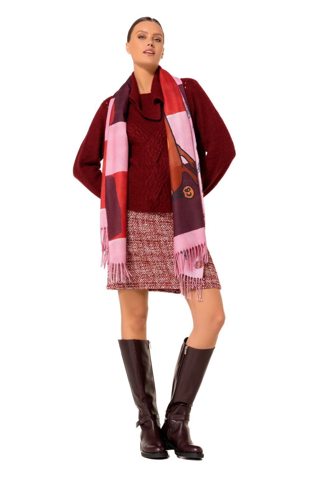 Sjaals multicolor Caroline Biss