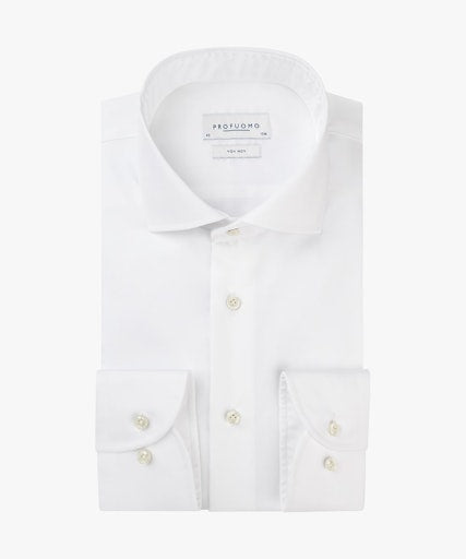 Hemden lange mouw wit Profuomo