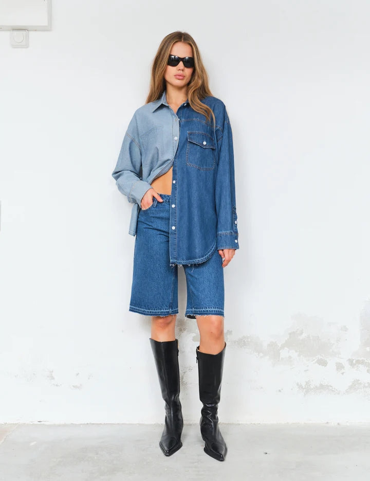 Blouses lange mouw blauw Designers Remix