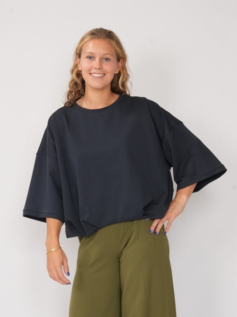 T-shirts korte mouw blauw BLACK ROSE