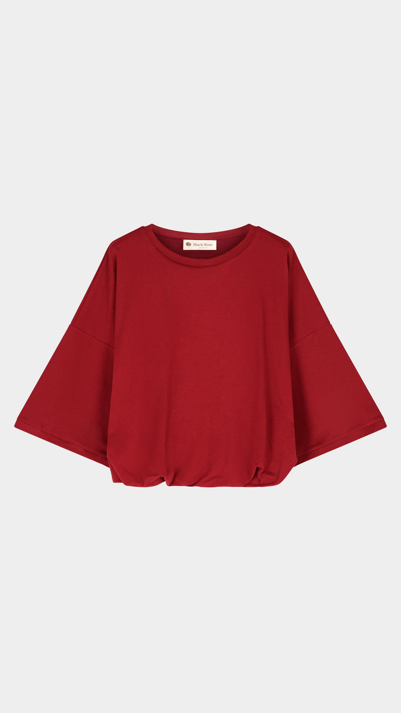 T-shirts korte mouw rood BLACK ROSE