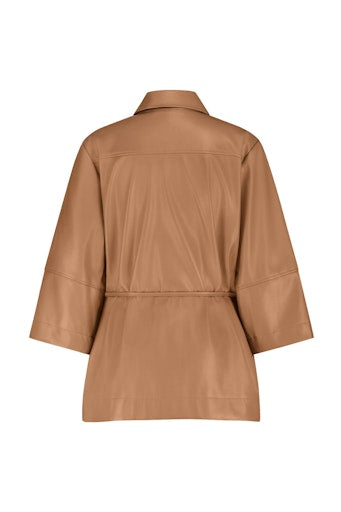 Blouses lange mouw bruin Studio Anneloes