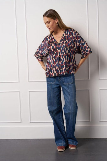 Blouses lange mouw multicolor Studio Anneloes