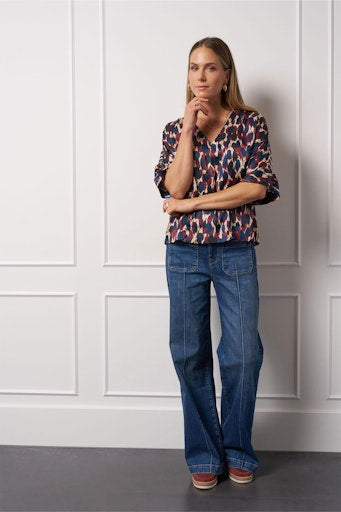 Blouses lange mouw multicolor Studio Anneloes