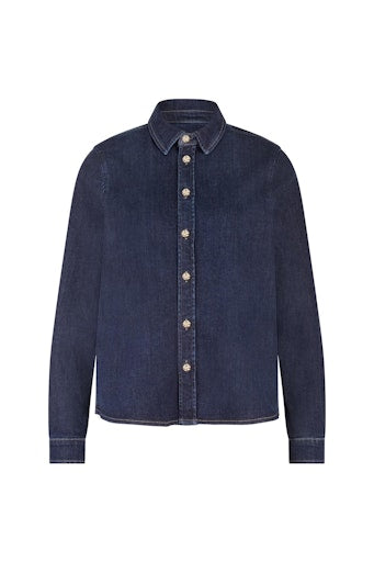 Blouses lange mouw blauw Studio Anneloes