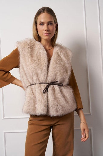 Bodywarmers beige Studio Anneloes