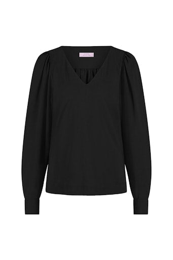Blouses lange mouw zwart Studio Anneloes