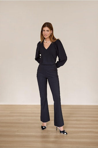 Blouses lange mouw zwart Studio Anneloes