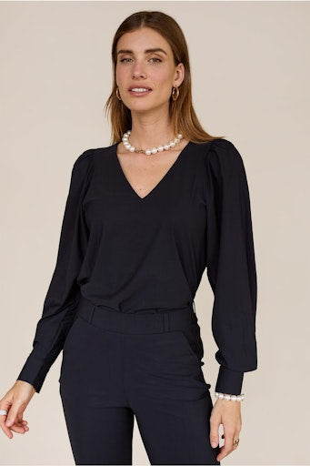 Blouses lange mouw zwart Studio Anneloes