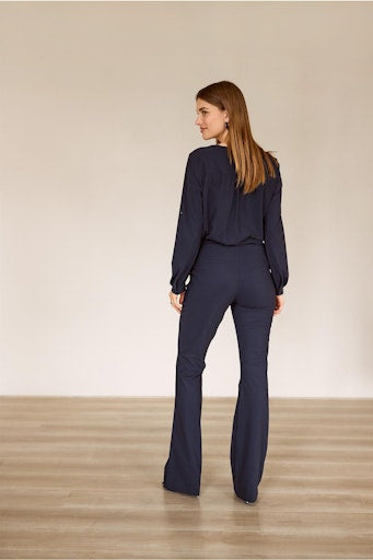 Blouses lange mouw blauw Studio Anneloes