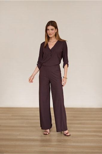 Blouses lange mouw bruin Studio Anneloes