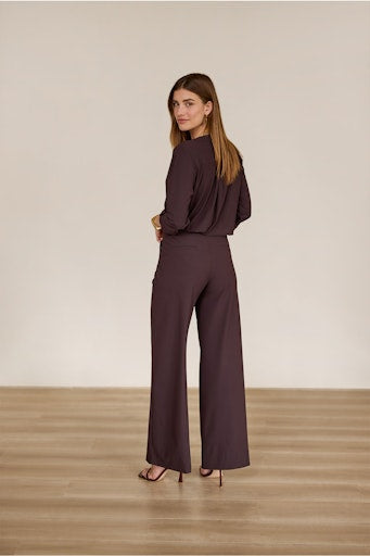 Blouses lange mouw bruin Studio Anneloes