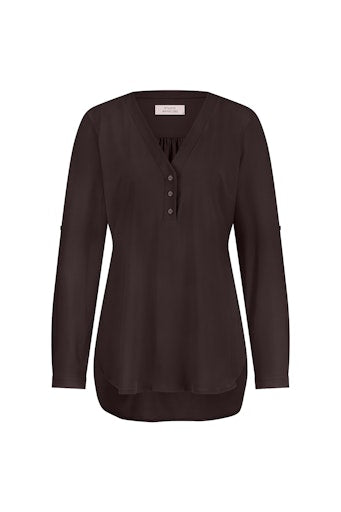 Blouses lange mouw bruin Studio Anneloes