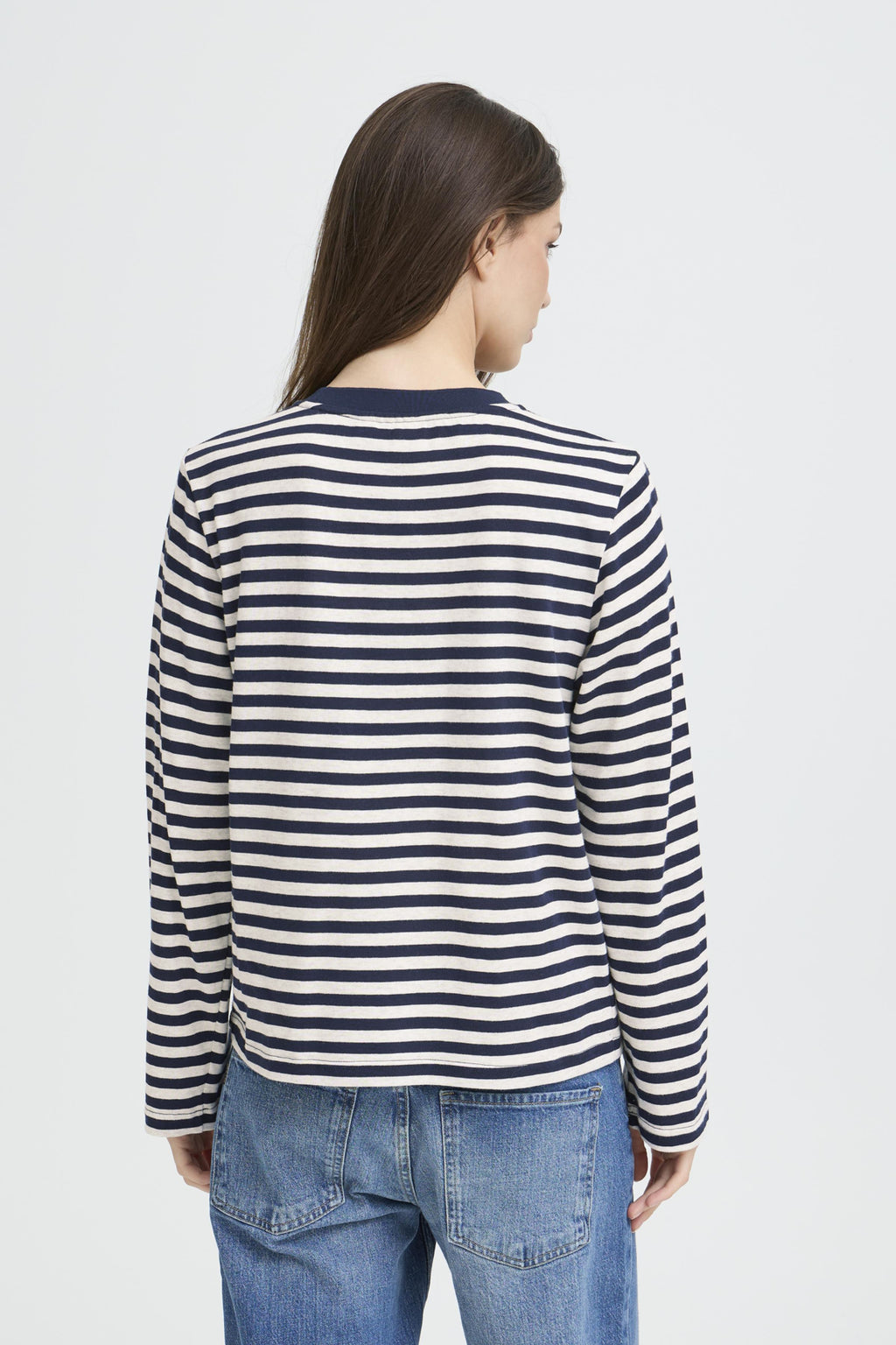 T-shirts lange mouw navy Pulz Jeans