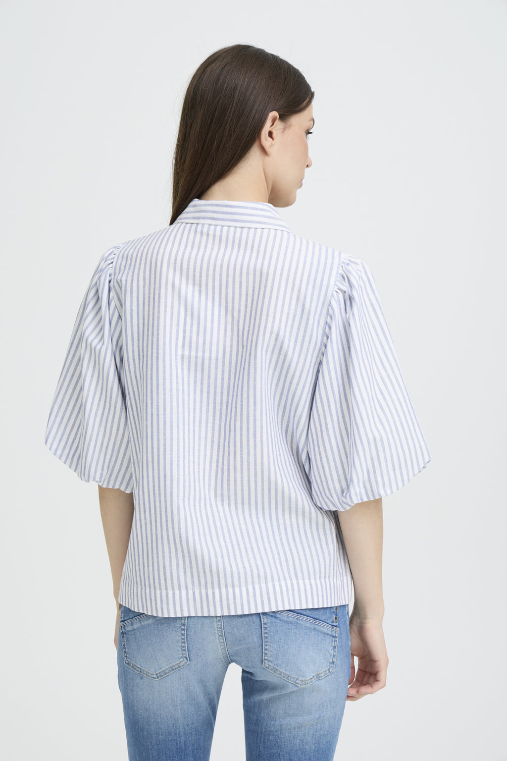 Blouses korte mouw beige Pulz Jeans