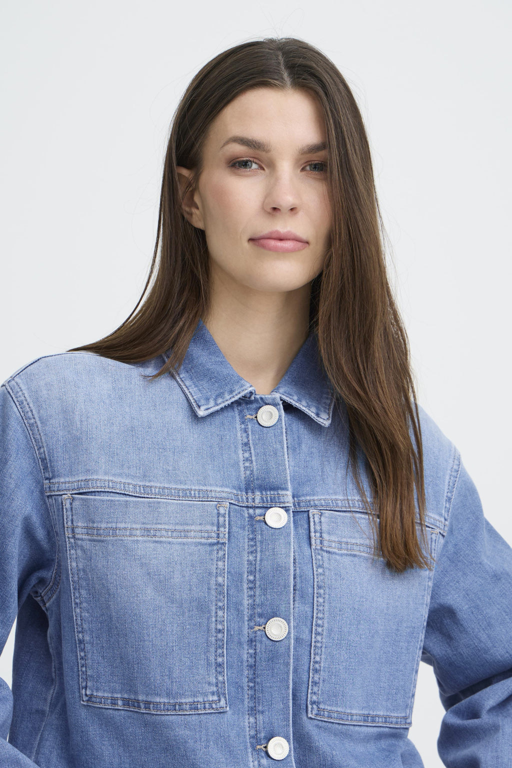 Jeansjassen blauw Pulz Jeans