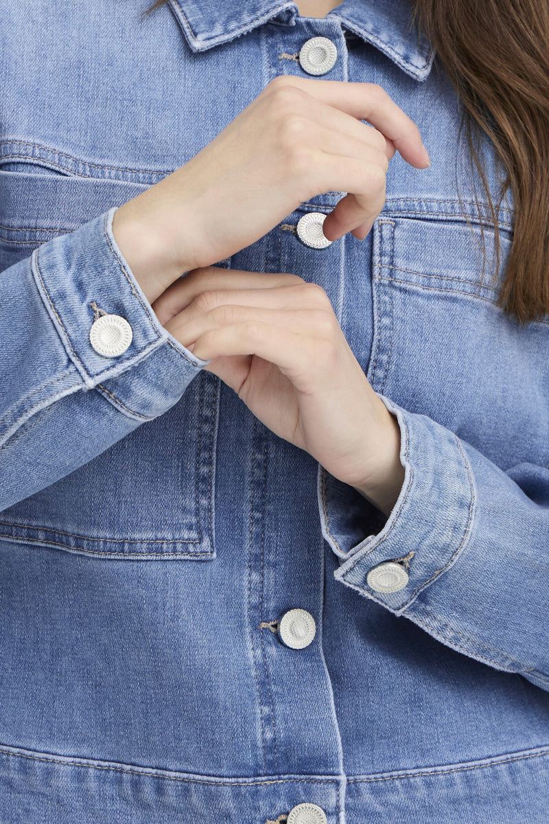 Jeansjassen blauw Pulz Jeans