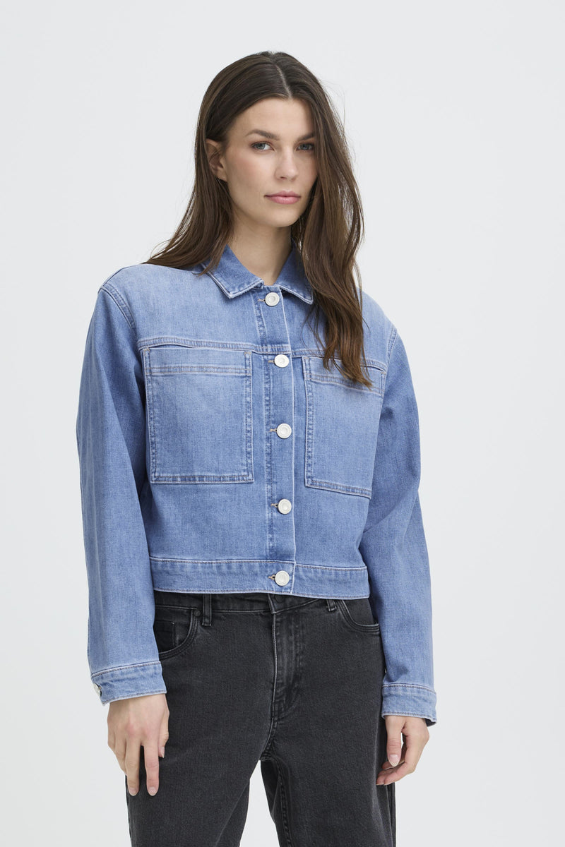 Jeansjassen blauw Pulz Jeans