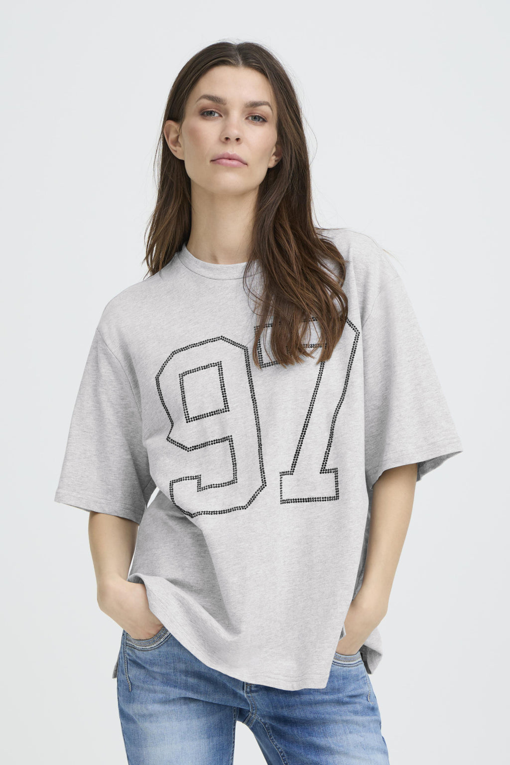 T-shirts korte mouw grijs Pulz Jeans