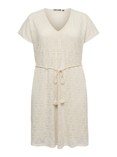 Jurken korte mouw beige VERO MODA Curve