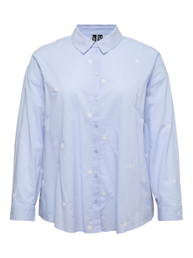 Blouses lange mouw blauw VERO MODA Curve