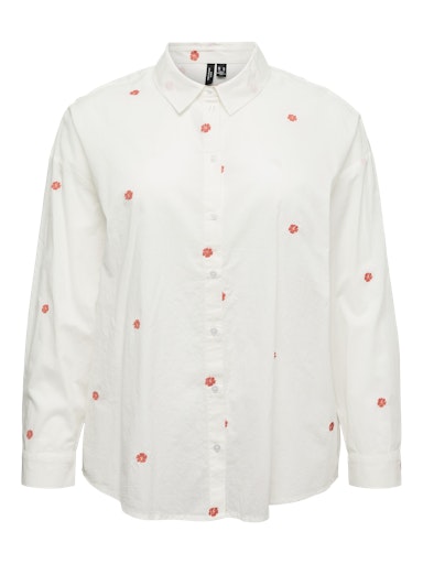 Blouses lange mouw wit VERO MODA Curve