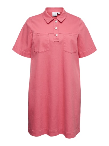 Jurken korte mouw roze VERO MODA Curve