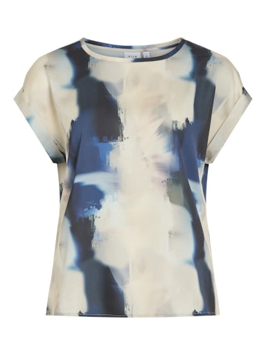 Blouses korte mouw navy VILA