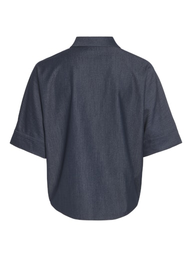 Blouses korte mouw navy VILA