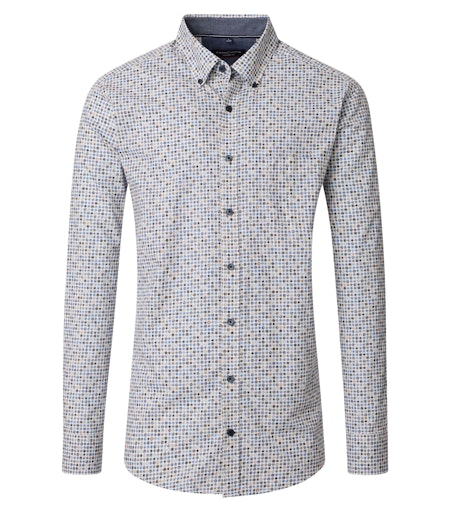 Hemden lange mouw bruin Casa Moda