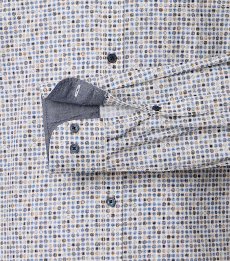 Hemden lange mouw bruin Casa Moda