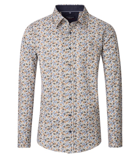 Hemden lange mouw blauw Casa Moda