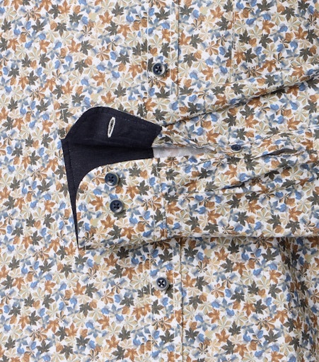 Hemden lange mouw blauw Casa Moda