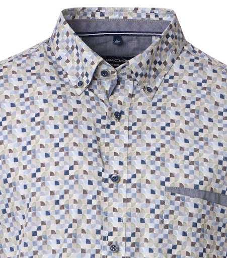 Hemden lange mouw groen Casa Moda